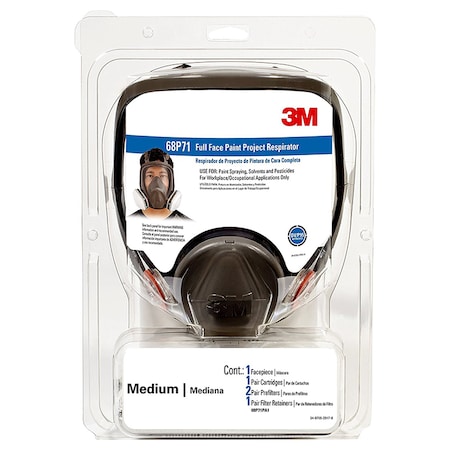 3M Medium Tekk Protection Full Face Paint Project Respirator 68P71PA1-A